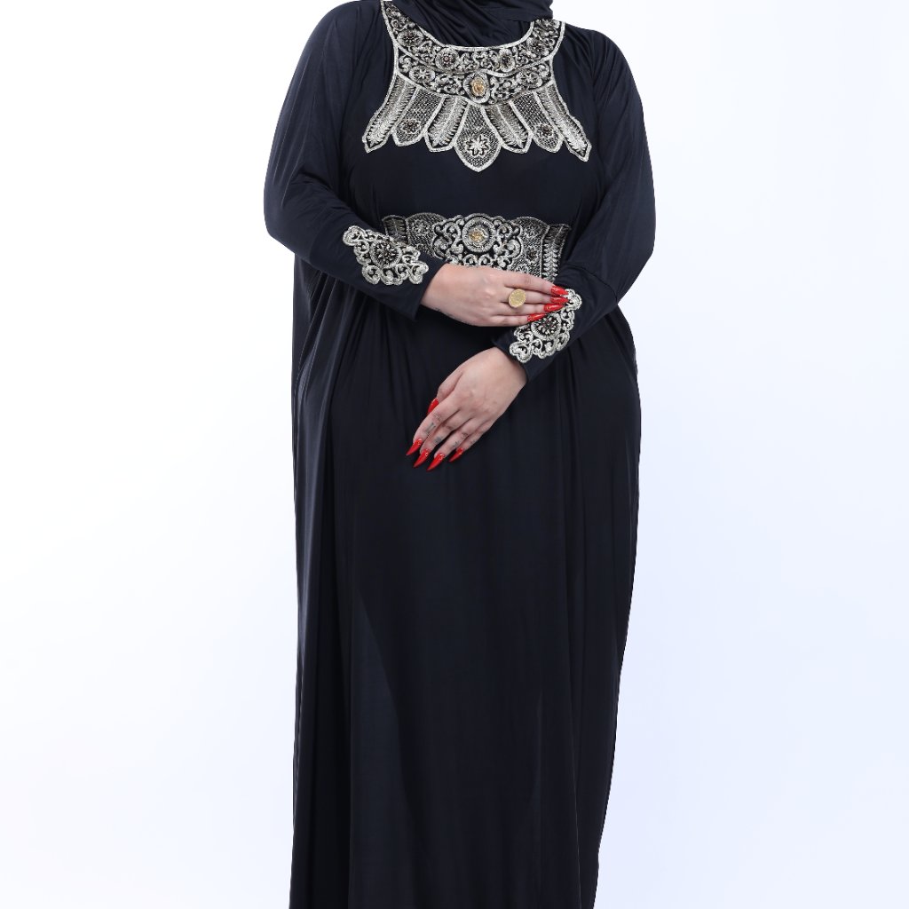 Women's Dress Muslim Abaya Islamic Maxi Abaya Kaftan With Hijab Full Length